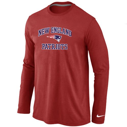 Nike New England Patriots Heart & Soul Long Sleeve NFL T-Shirt - Red